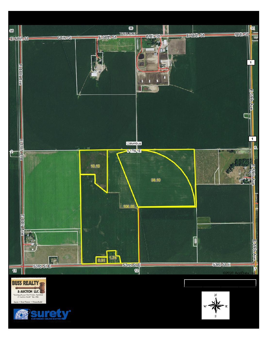 120 Platte County Ne Irrigated Dry Cropland Grassland Acres Buss Realty Auction